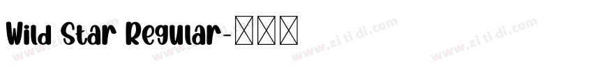 Wild Star Regular字体转换